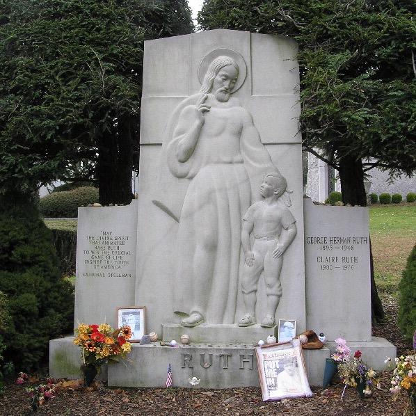 Ruth's grave at Gate of Heaven Cemetery  